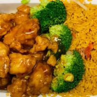 General Tso'S Chicken Combination · With pork fried rice and egg roll.