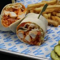 Buffalo Soldier Wrap · Grilled or Fried Buffalo Chicken with Lettuce, Sliced Tomato & Bleu Cheese dressing