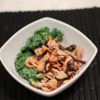Ika Sansai Salad · Served with cooked squid with vegetables.
