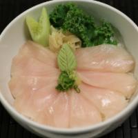 Hamachi Don (9 Pieces) · Yellowtail over rice.