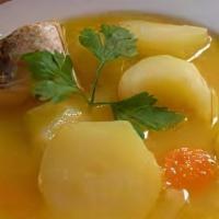 Sopa De Pescado · Fish soup.