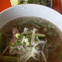 Pho · Choices of steak, meatball or shrimp made with a bone-beef broth, rice noodles, bean sprouts...