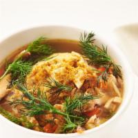 Classic Chicken Soup · Chicken Broth, Carrots, Celery, Dill