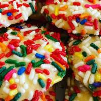 Roma'S Butter Cookies · Roma's butter cookie selection will include: rainbow sprinkle cookies, cookies with a chocol...