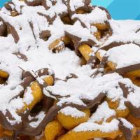 Funnel Cake Nutella · Nutella, Powder Sugar