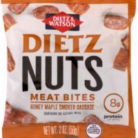 Dietz Nuts Honey Maple Smoked Sausage Meat Bites 2Oz · Dietz Watson