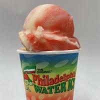 Strawberry Lemonade · Strawberry ice swirled with frozen lemonade.