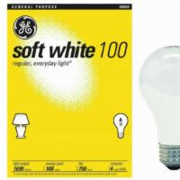 Ge 100W Soft White 4 Bulbs · 