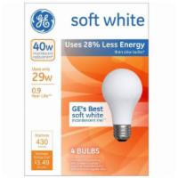 Ge 40W Soft White 4 Bulbs · 