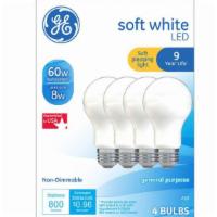 Ge Soft White 60W 4 Bulbs · 