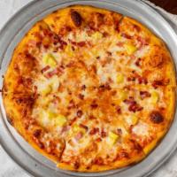 Hawaiian Pizza · Ham, pineapple, mozzarella and provolone cheese.