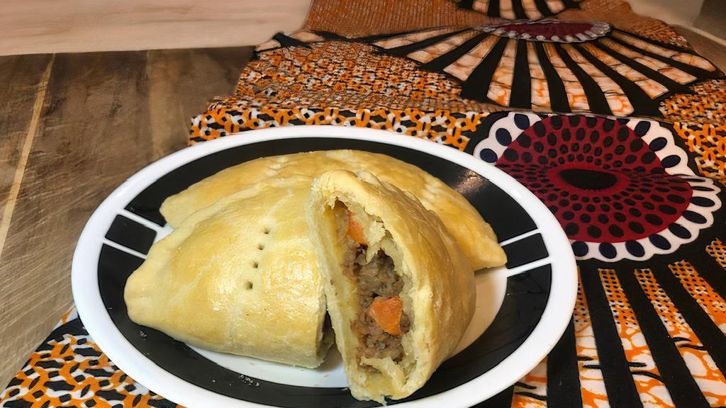 Meat Pie · Ground beef and potato in homemade pie pastry