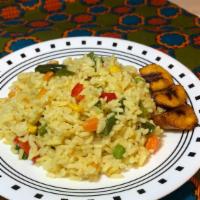 Vegetable Fried Rice · Rice with mixed vegetables.
