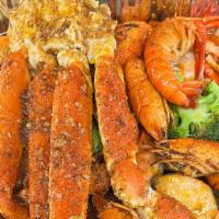 Combo Deal(B)With Broccoli.Corn.Potato · 1/2 LB SHRIMP
1/2LB CRAWFISH
SNOW CRAB (1 cluster)