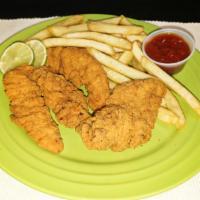 Chicken Tenders (4) With Fries & Soda  · Chicken Tenders (4 Pieces) - Includes Fries & Soda