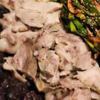 Pork & Soondae Plate · Mix of assorted pork meats and soondae .