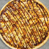 Grilled Chicken Pizza · Grilled chicken, tomato, caramelized onion and roasted garlic baked on a 16-inch hand-tossed...
