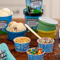 4- Pint Sundae Party · 4 Pints of Ice Cream, 4 Cups of Toppings, Whipped Cream, 1 Pint of Hot Fudge, and Paper Good...