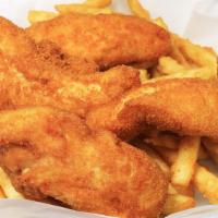 Kid'S Chicken Tenders With French Fries · 