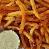 Side Of Fries · Housemade, hand cut fries served with long hot aioli.