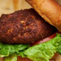 Jumbo Lump Crabby Patty · Jumbo lump crab cake made fresh breaded and deep fried, served with our island remoulade sau...