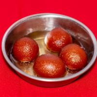 Gulab Jamun · Light fried cheese ball made of milk in sugar syrup.