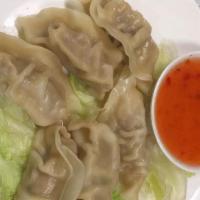 Pot Stickers · Pan-seared or steamed.