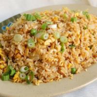Fried Rice With Mix Veg, Shrimp, Or House · Stir-fried rice with egg, scallion, onion, and bean sprouts with choice of mix vegetable, sh...