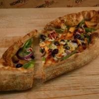 Chicken Pesto Slyce · *Pesto sauce, mozzarella cheese, chicken. breast, sundried tomatoes, bell peppers, red onion...
