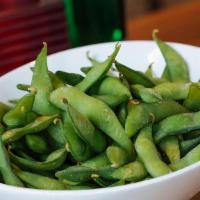 Edamame · steamed soy beans, sea salted
