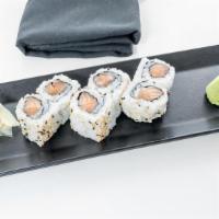 Salmon Roll · Salmon, sushi rice , seaweed wrap and sesame
