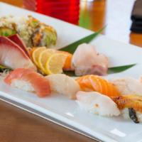 Sashimi & Sushi Platter · 6 Pieces of Nigiri, 8 Pieces of Sashimi