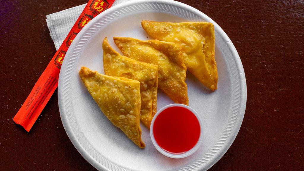 Crab Rangoon (8 Pieces) · Little Basil Asian Kitchen 好味屋 favorite: Filled with crabmeat and cream cheese.