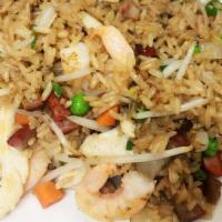 House Special Fried Rice · Pork, shrimp and chicken.