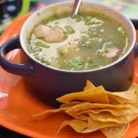 Pozole · Chicken and hominy corn come together in this savory soup. This stable of Mexican cuisine is...