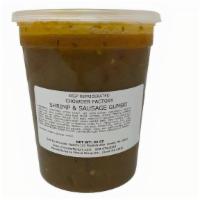 Orleans Shrimp & Sausage Gumbo (Refrigerated) · 230 cal per cup (241 g). Contains: shellfish, wheat. A southern sensation you'll swear came ...