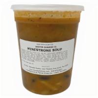 Minestrone (Refrigerated) · 32 oz. 120 cal per cup (241 g). Contains: wheat, egg, milk. A harvest of beans and fresh veg...