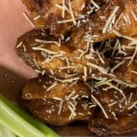 Fried Wings · 10 wings. Comes with celery and your choice of sauce.
