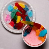 Twisted Shake · Mouth-watering gummy munchies on top of smooth Italian ice. Comes in two separate cups, asse...