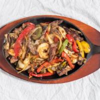 Fajitas Platter · Your choice of veggie, chicken, steak, shrimp, or Texanas (steak, shrimp and chicken). Your ...
