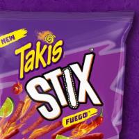 Stix Fuego! · Hot chili pepper and lime flavor.