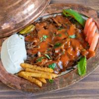 Iskender Doner Kebab · Grass Fed Beef Doner 
180 gram Grass Fed Beef 
Grilled Tomato and Green Pepper
French Fries ...