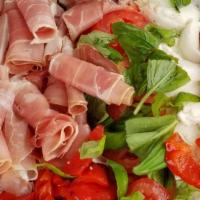 Antipasto Salad · Our signature salad loaded with quality ham, prosciutto, Genoa, sharp provolone, provolone, ...