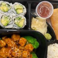 Lunch Box: Vegetarian Sesame Chicken · its made by tofu