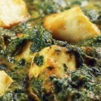 Saag Paneer · Vegetarian. Paneer (Indian cottage cheese) curry prepared in leafy green sauce and house spi...