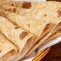 Roti (Chapathi) · Flatbread made of wheat flour.
