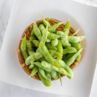 Edamame · Soybeans in the pod. Packed with protein and fun to eat.