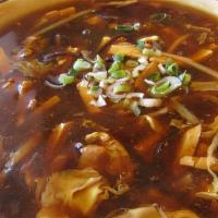 Hot And Sour Soup (Small) · Spicy. Crispy noodle soup.