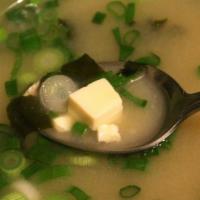 Miso Soup (Large) · Crispy noodle soup.