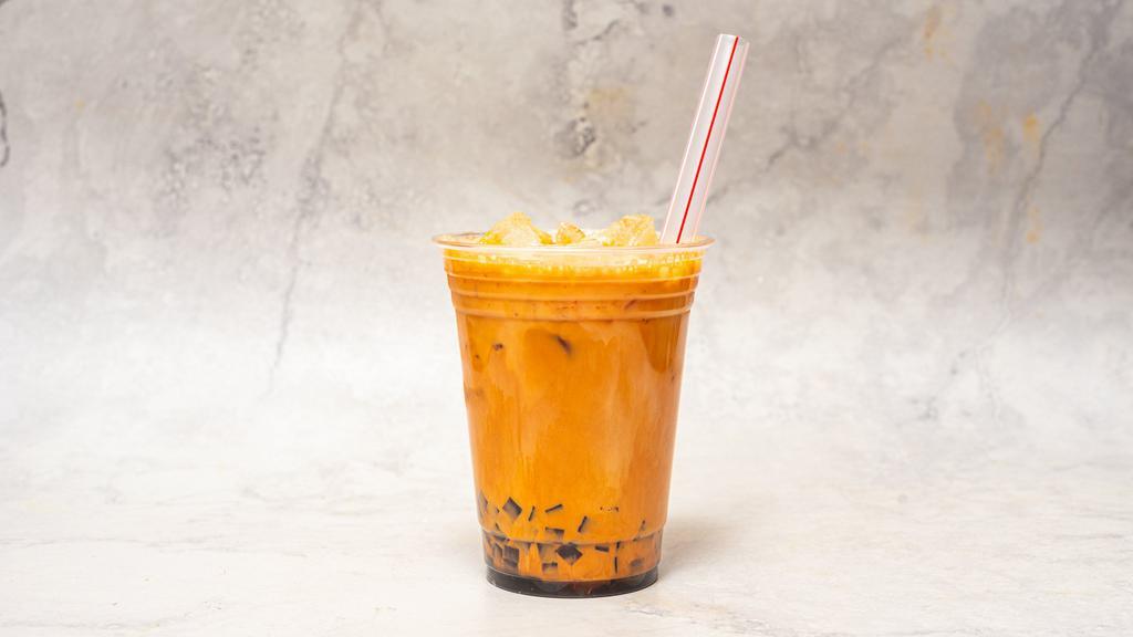 Thai Milk Tea · Thai style milk tea, choice with or without coffee jelly, better with coffee jelly.
